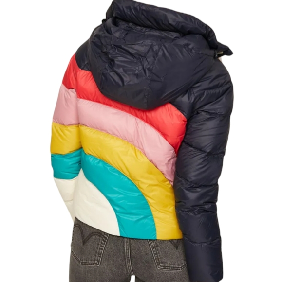 Marine layer color block puffer ❤️ - Picture 3 of 12